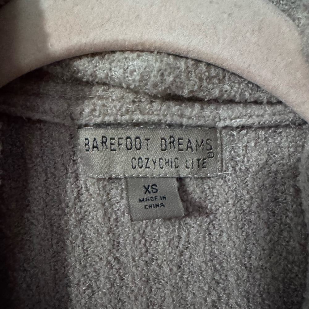 Barefoot Dreams CozyChic Lite Cardigan in Taupe